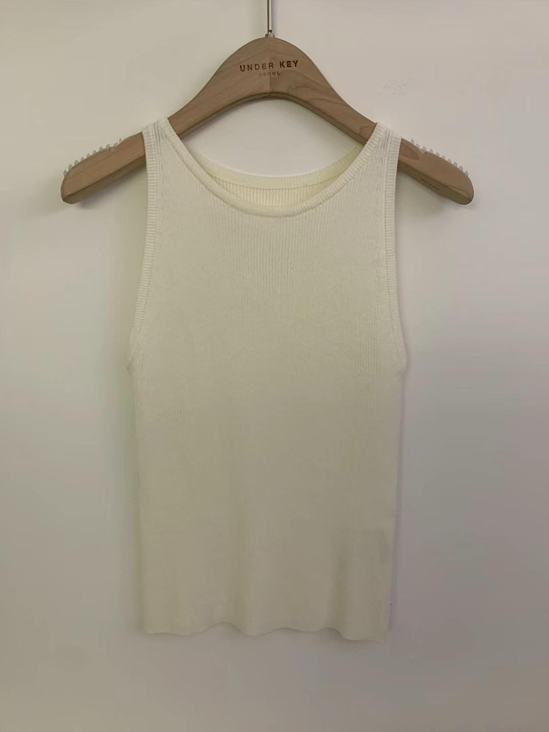 Ribbed Knit Tank-top *4 Colors