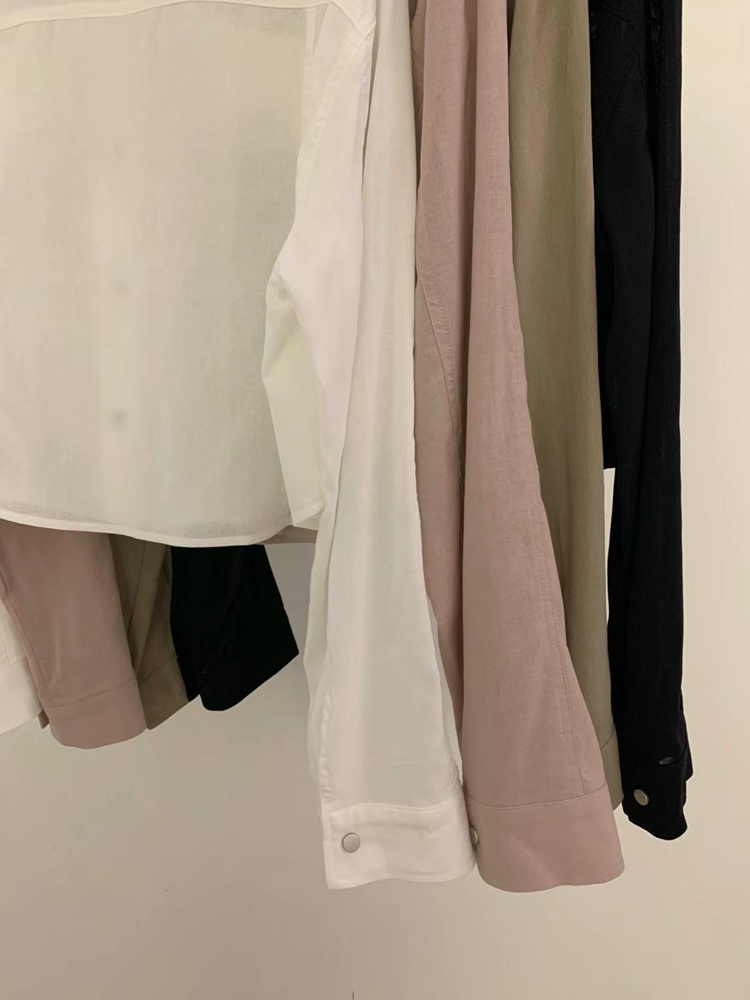 Button-down Long Sleeved Sheer Shirt *4 Colors