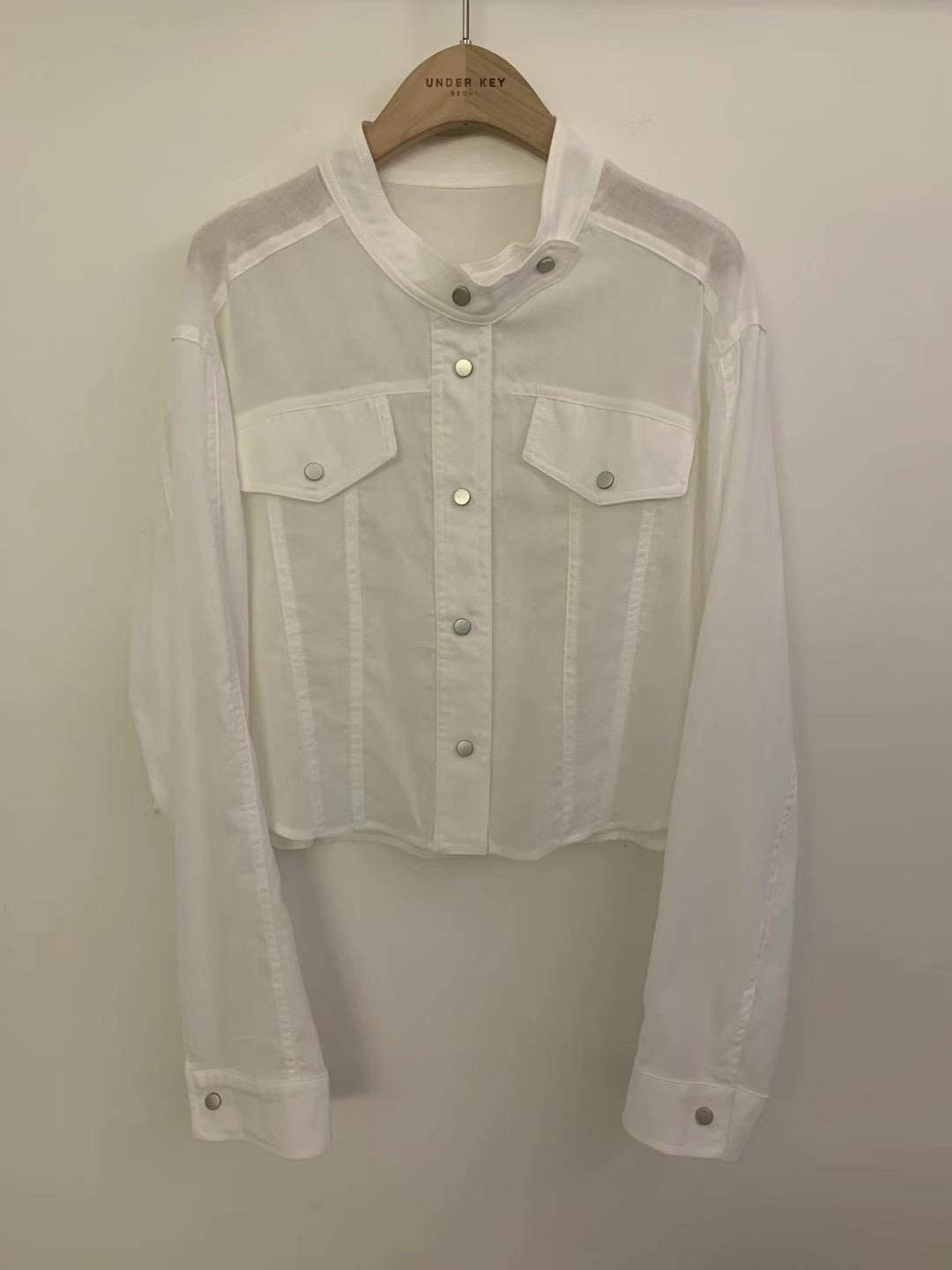 Button-down Long Sleeved Sheer Shirt *4 Colors