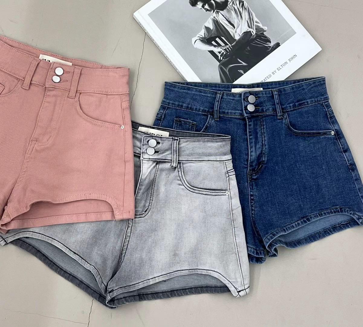 High-waisted Denim Mini Shorts *3 Colors