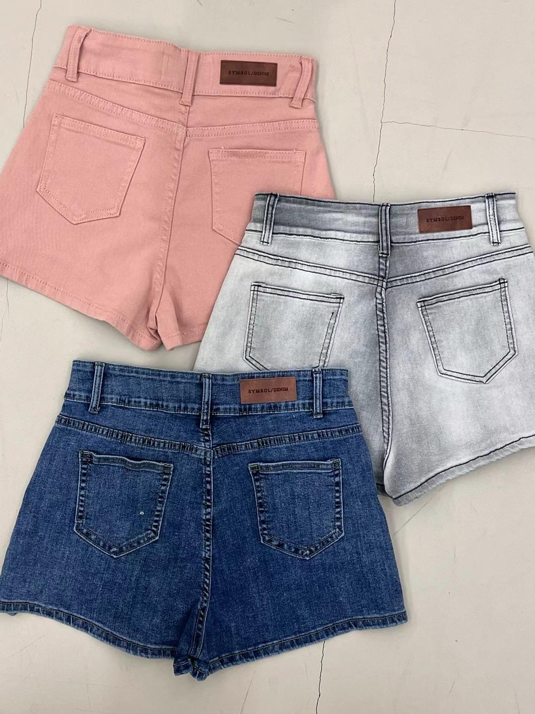 High-waisted Denim Mini Shorts *3 Colors