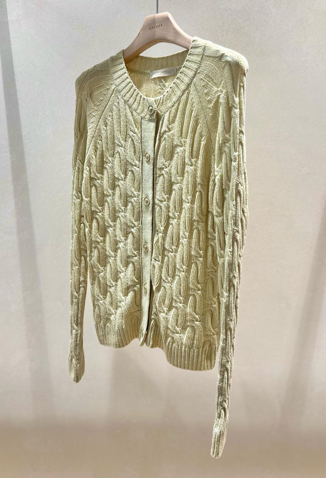 Cable Knit Button-down Knit Cardigan *4 Colors