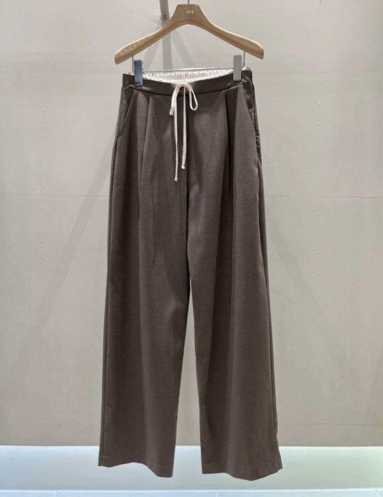 Waistband Straight Loose Pants *2 Colors