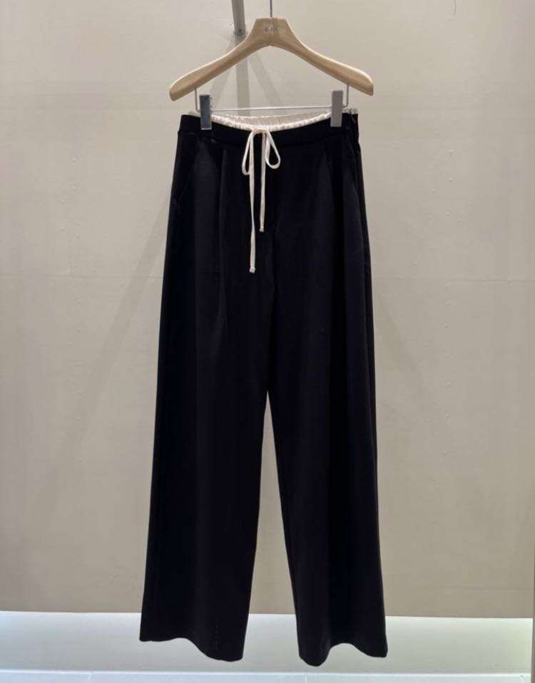 Waistband Straight Loose Pants *2 Colors