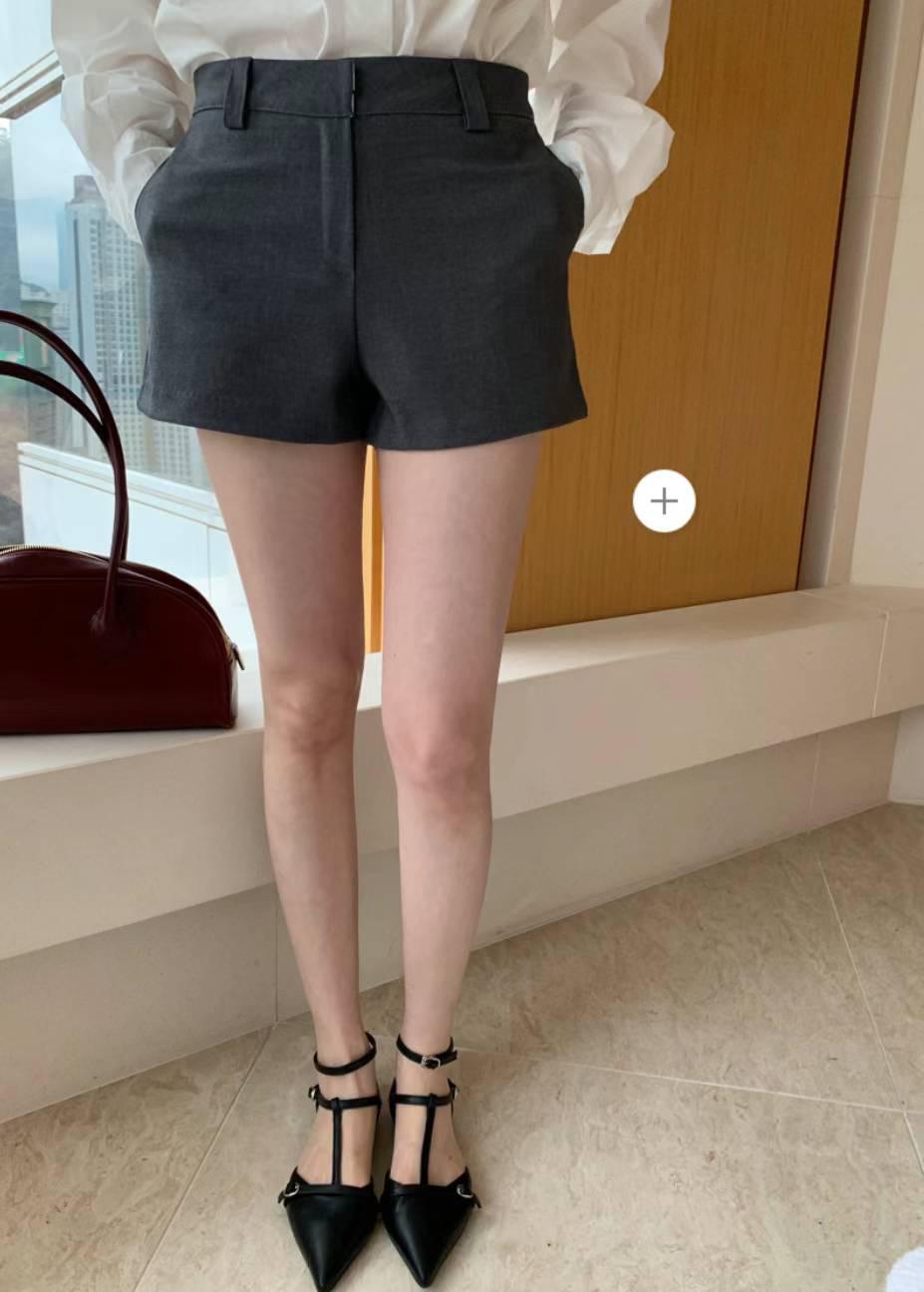 High Waist Suit Shorts *2 Colors