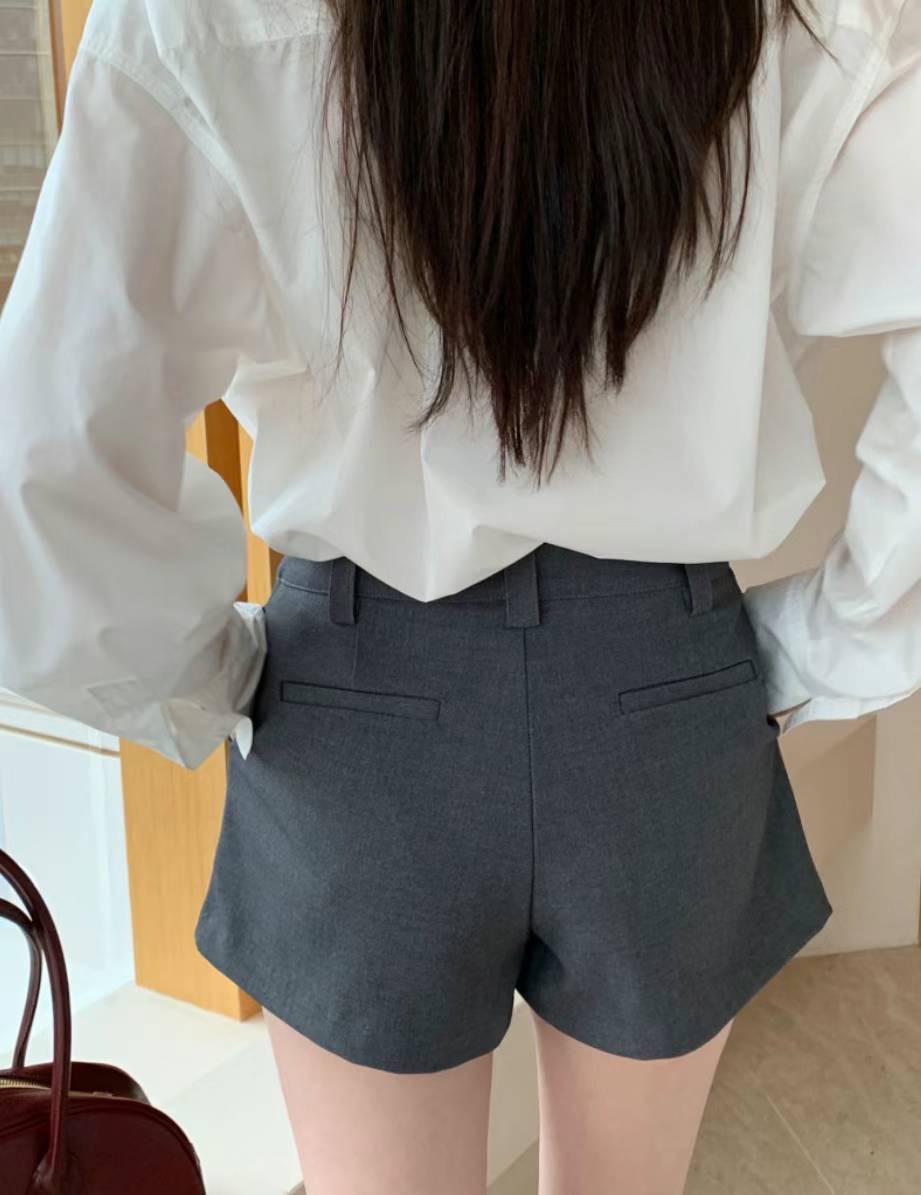 High Waist Suit Shorts *2 Colors