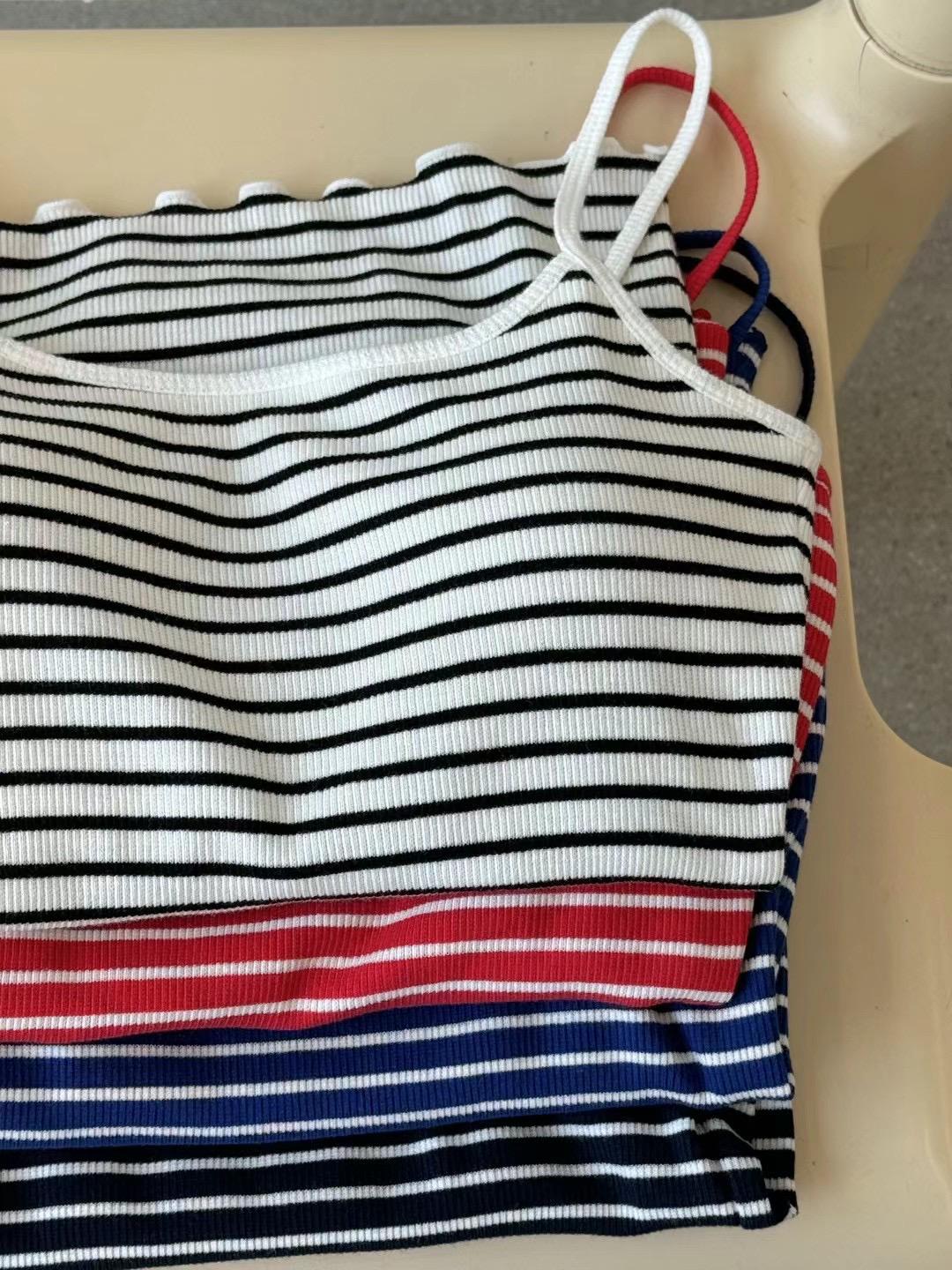 Striped Sleeveless Top *4 Colors