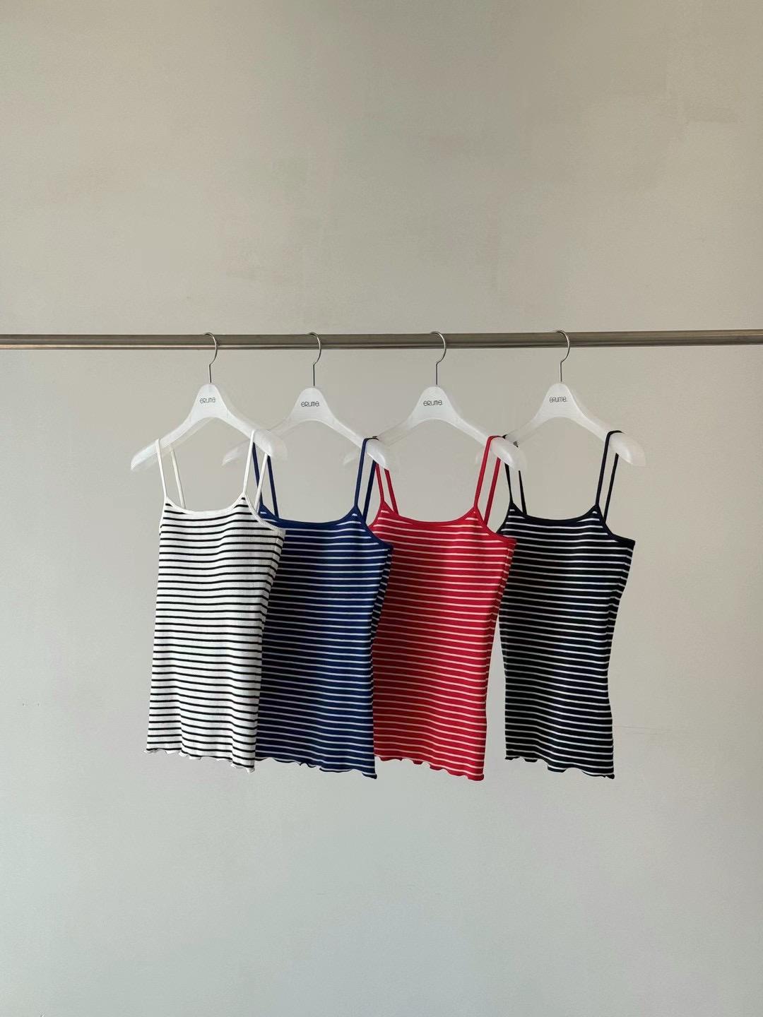 Striped Sleeveless Top *4 Colors