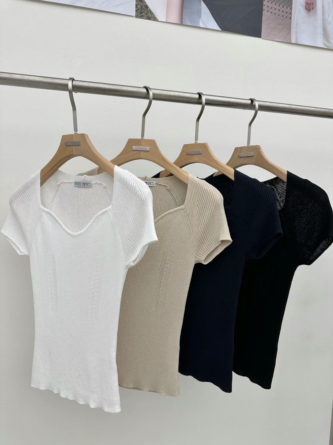 Rib Knit Cap Sleeve Top *4 Colors