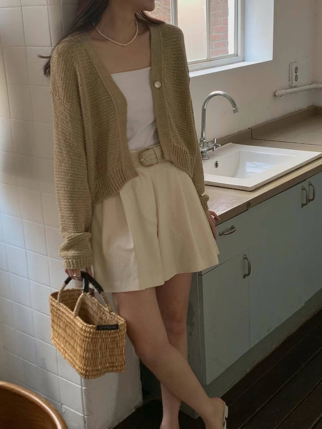 V-neck Knitted Cardigan