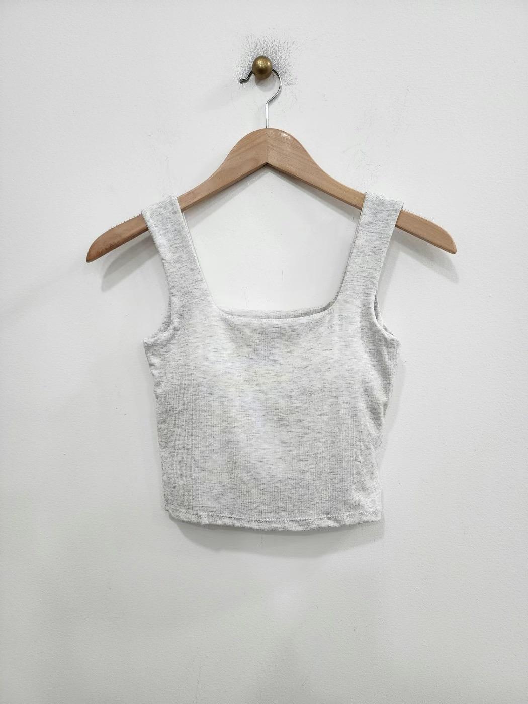 Square Neck Padded Tank Top *5 Colors