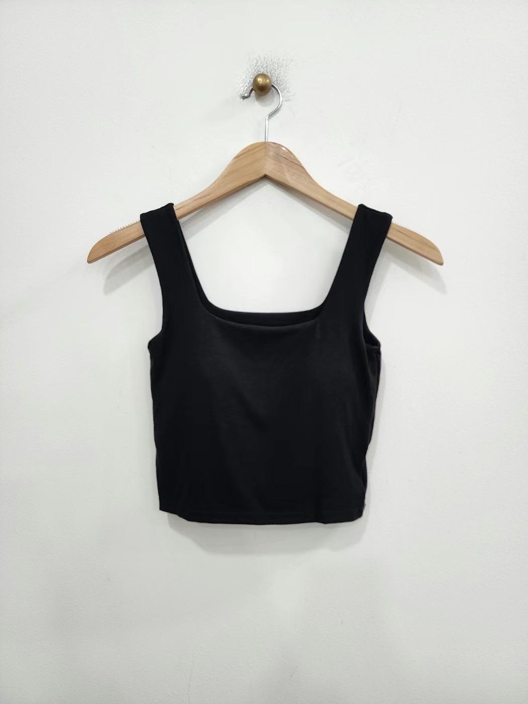 Square Neck Padded Tank Top *5 Colors