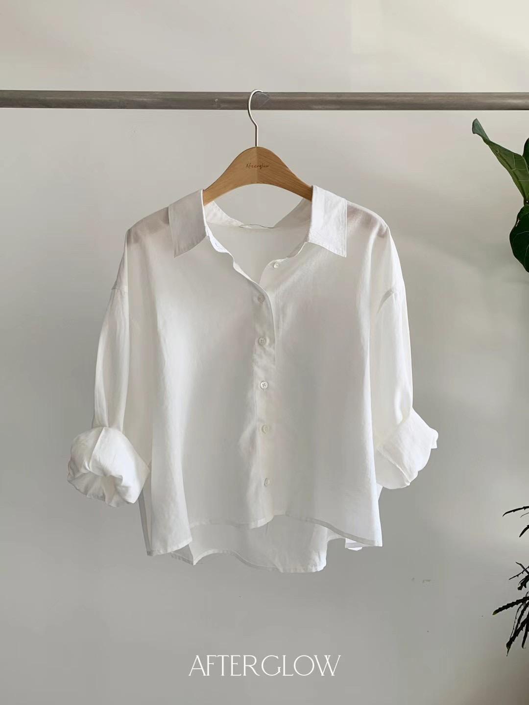 Linen Collared Shirt *2 Colors