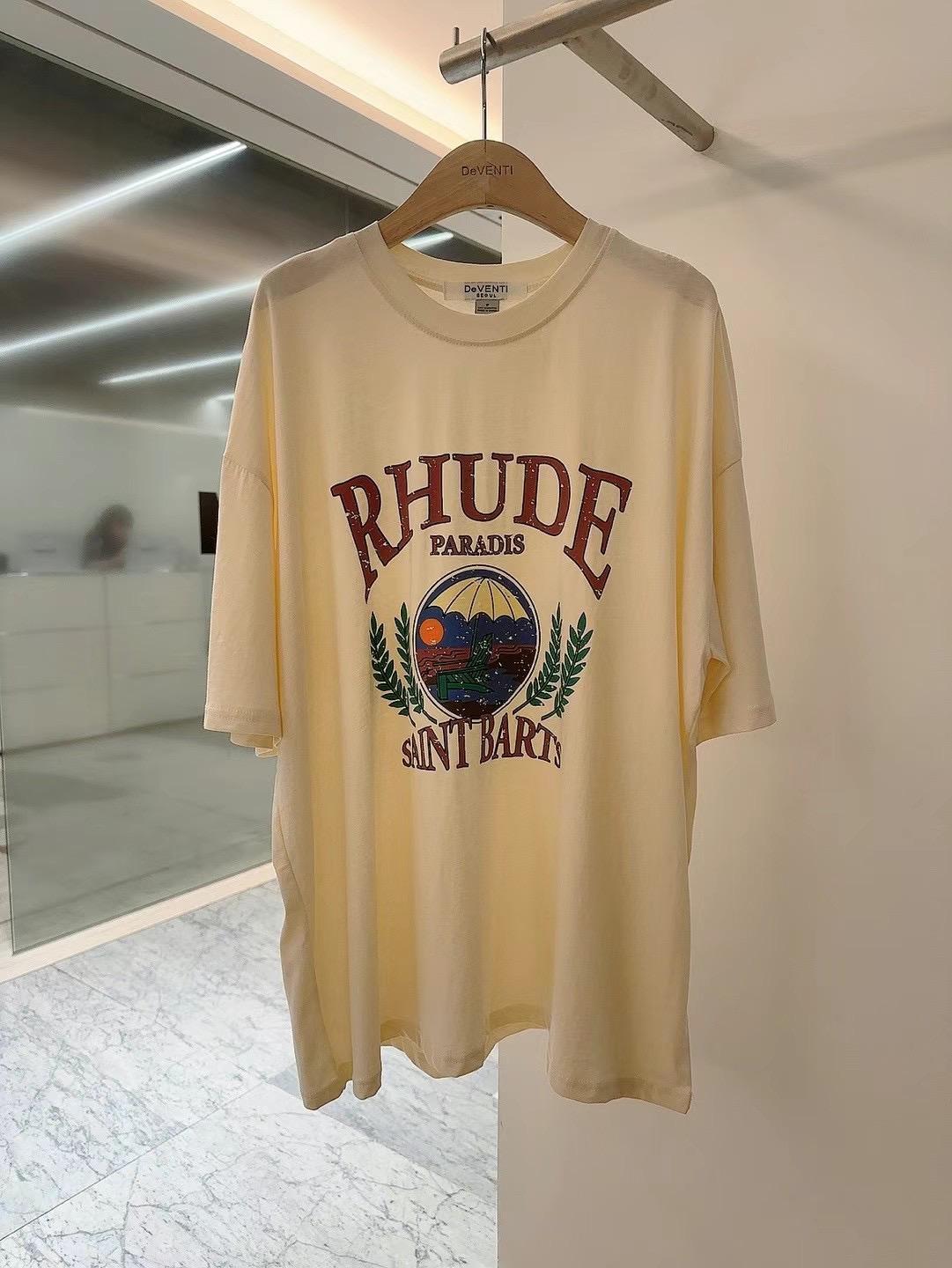 Short Sleeved Printed "Rhude" T-shirt *2 Colors