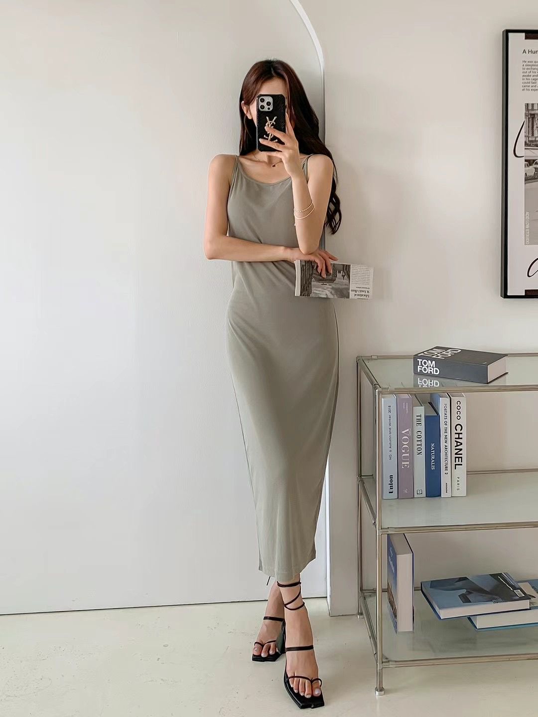 Sleeveless Backless Maxi Dress *3 Colors