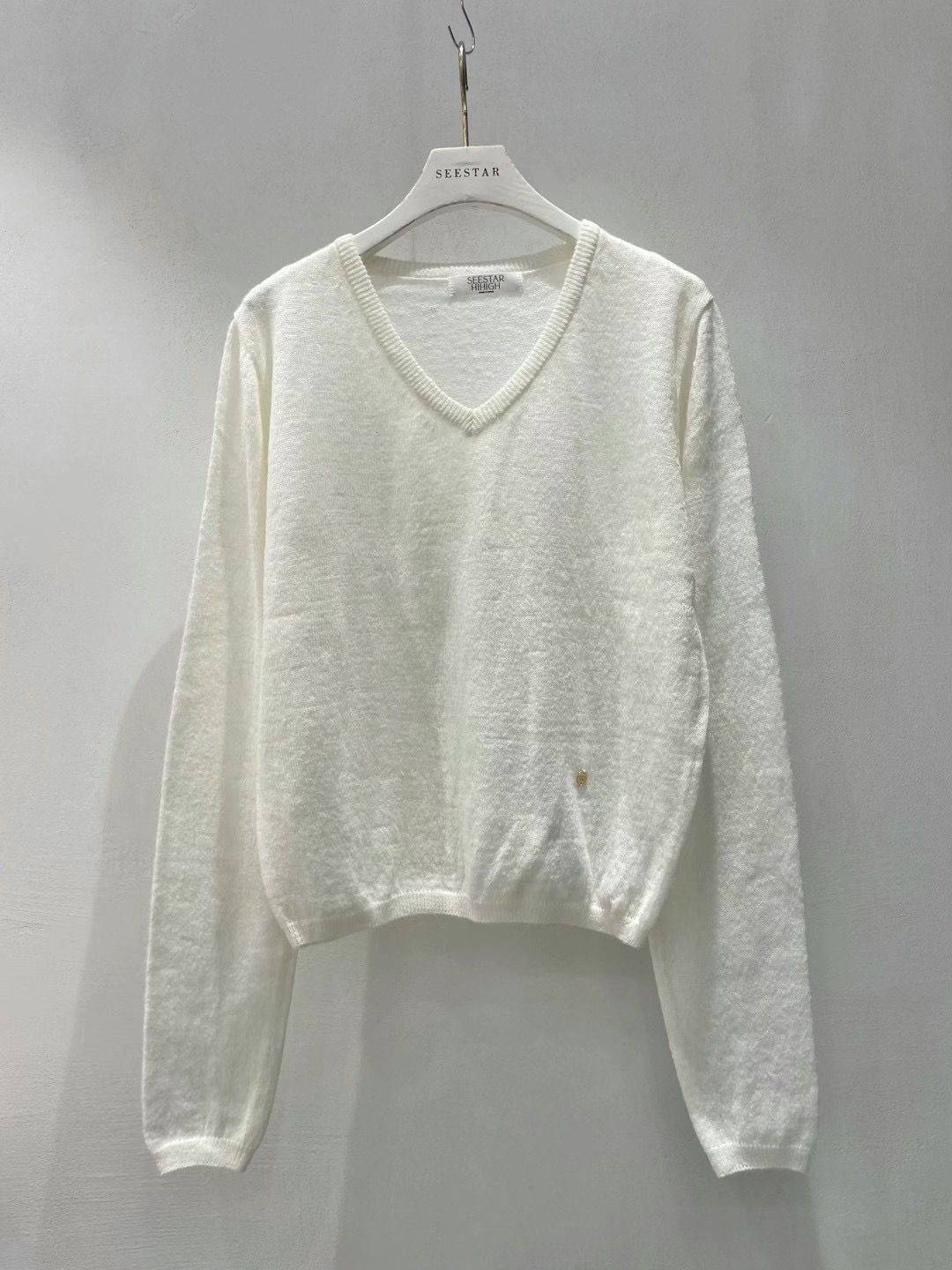 Long Sleeved V-neck Knit Sweater *3 Colors