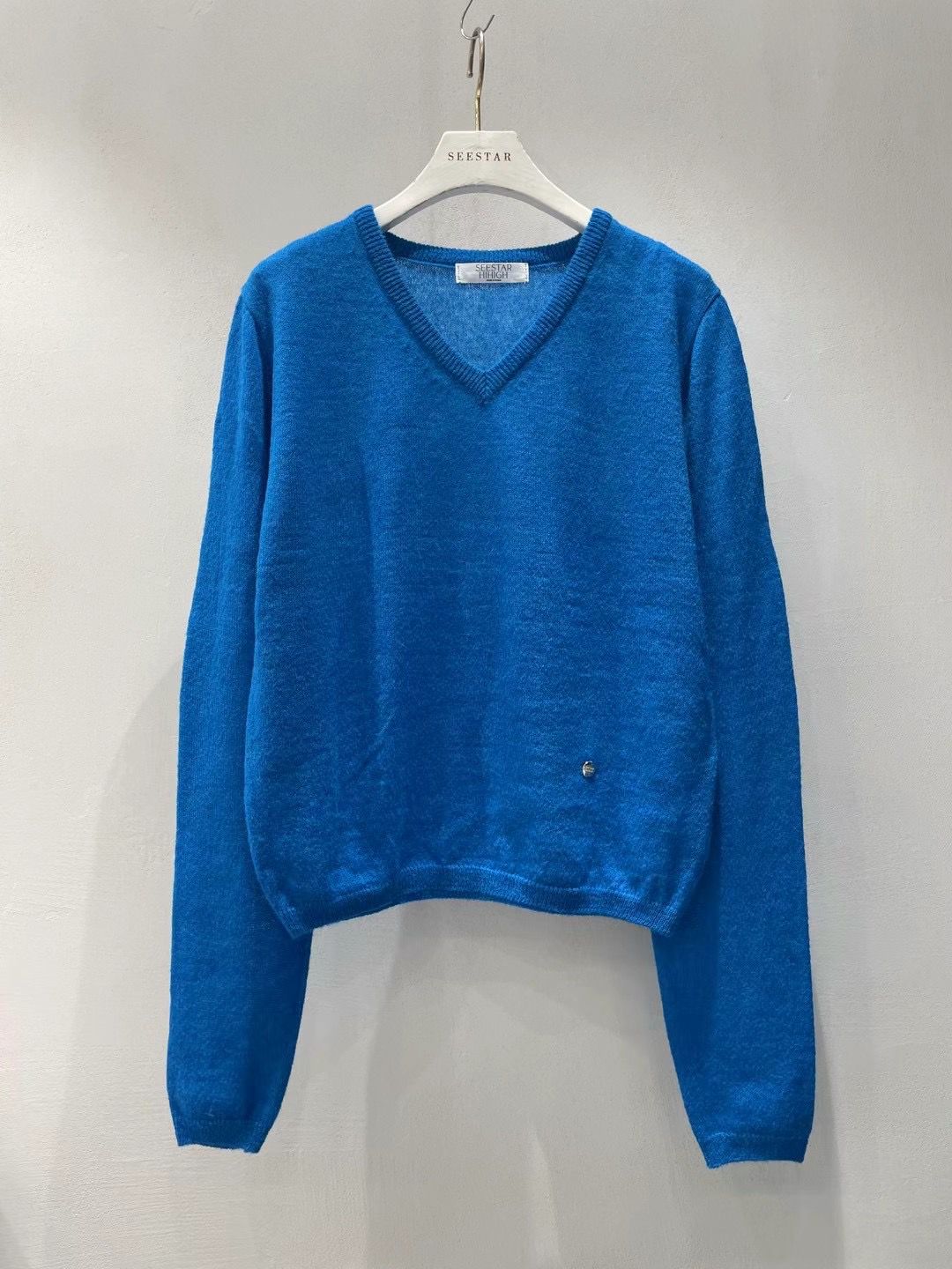 Long Sleeved V-neck Knit Sweater *3 Colors