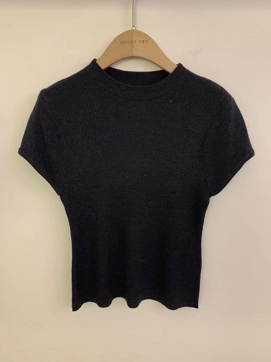 Short-sleeved Knitted Top *7 Colors