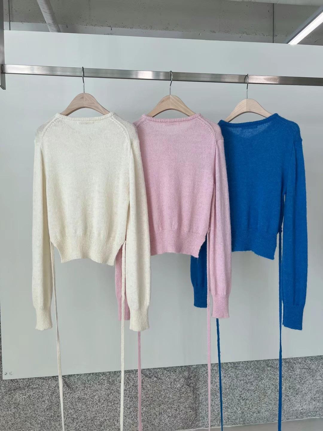 Knitted Waist String Cardigan *3 Colors