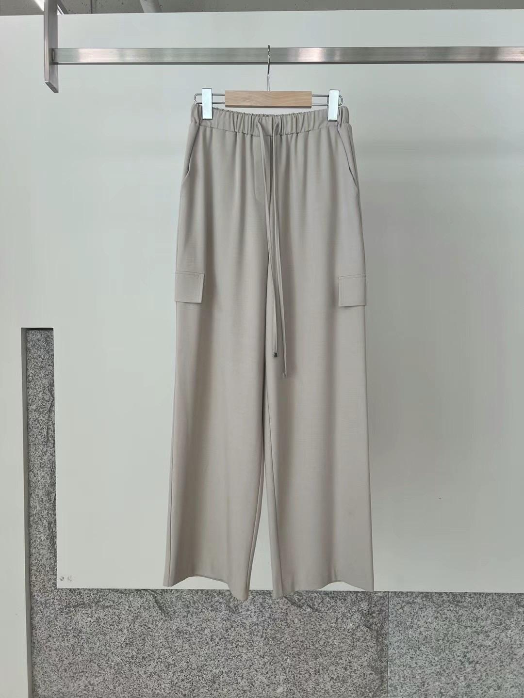 Straight Drawstring Waist Cargo Pants *2 Colors