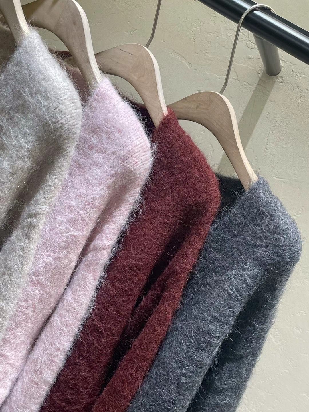 Fuzzy Knitted Cardigan *4 Colors