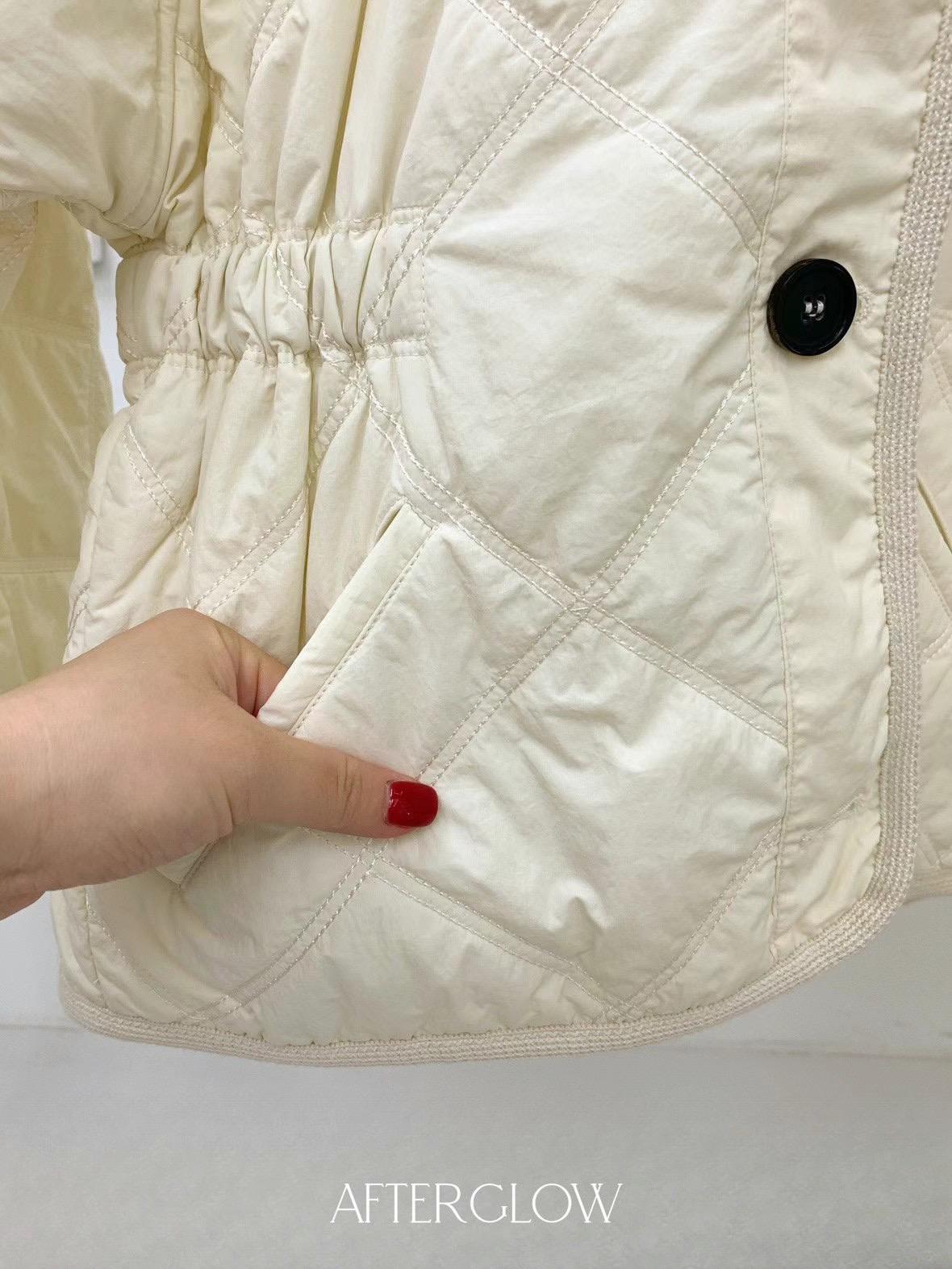 Collared Quilted Jacket *2 Colors